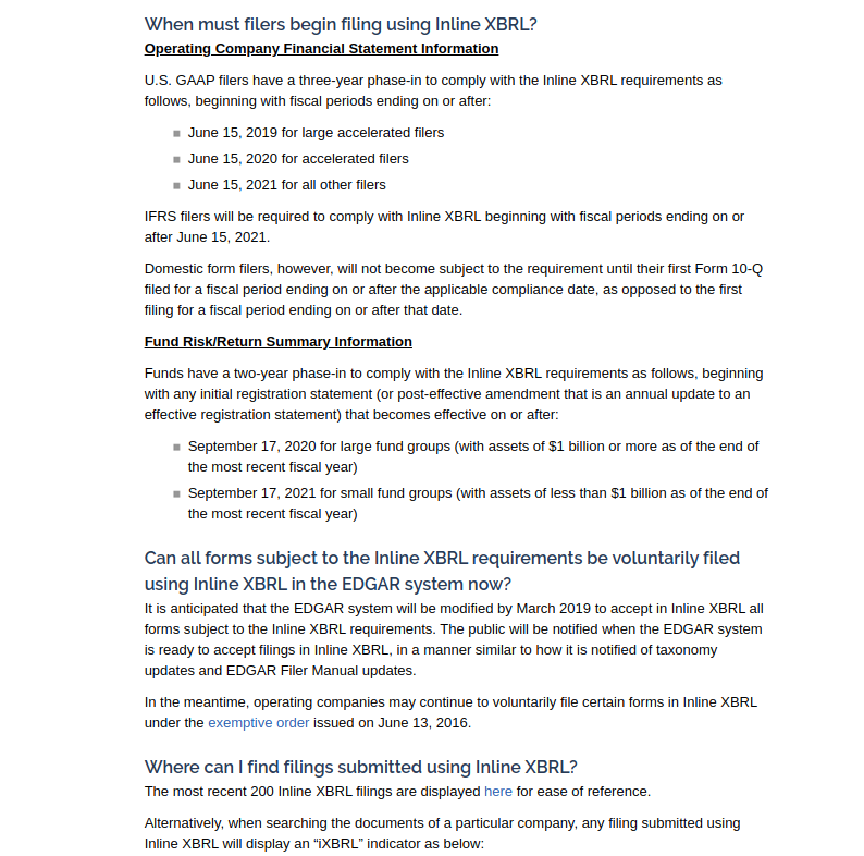 XBRL Change